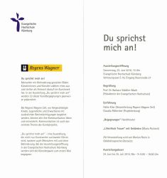 Du Sprichst Mich An Flyer2